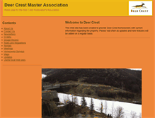 Tablet Screenshot of deercrest.com
